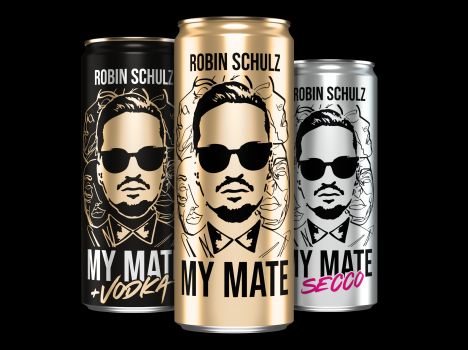 Die drei neuen Mate-Drinks sind je nach Sorte in den Farben Gold, Silber oder Schwarz erhltlich - Foto: Rhodius